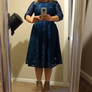 Blue Lace Dress